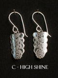 Fight On - Embroidered Lace Earrings